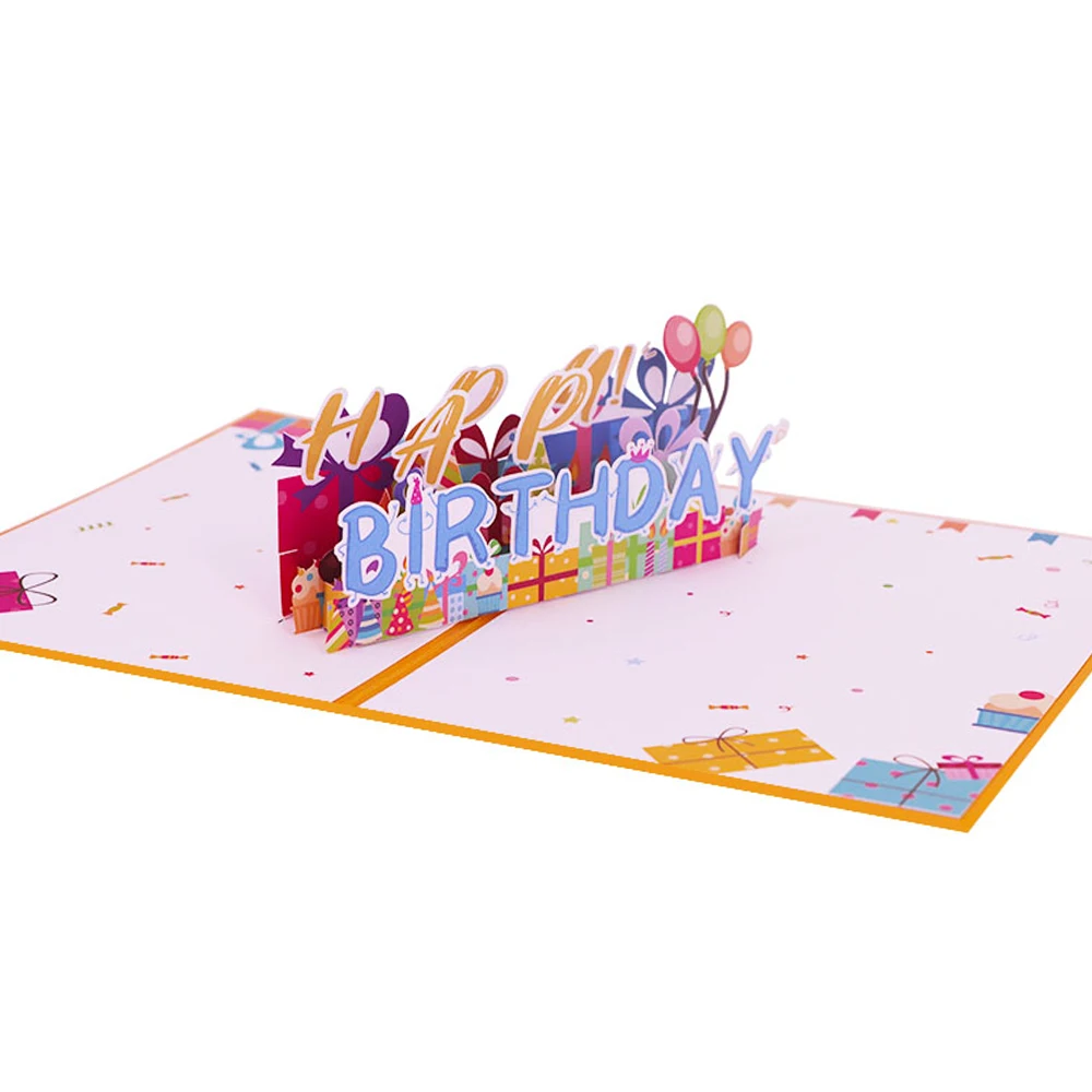 

3D Pop Up Happy Birthday Cards Custom Greeting Cards