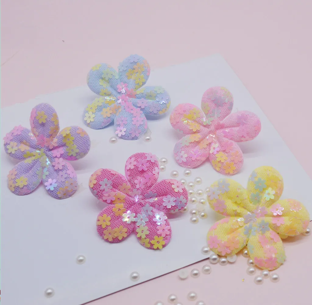 Кружевная сетка с блестками цветы мягкие патчи Аппликации для одежды швейные