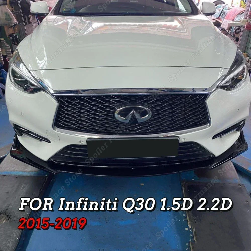 3 шт. передний спойлер для Infiniti Q30 1.5D 2.2D 2015-2019 бампер разделитель губ диффузор