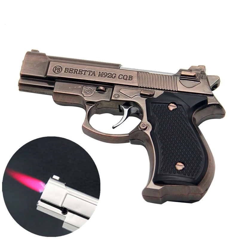 

Creative Mini Red Flame Lighter Flashlight Butane Gas Lighter Torch Windproof Lighter Smoking Accessories Men's Gift（airless）