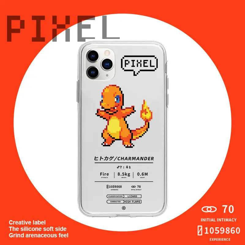 

Pokemon Pikachu Phone Case For IPhone 13 12 Pro MAX 7 Plus XS XR XS Max 13 Pro 7 8 6S transparent phone c Hot Silicone Case Gift