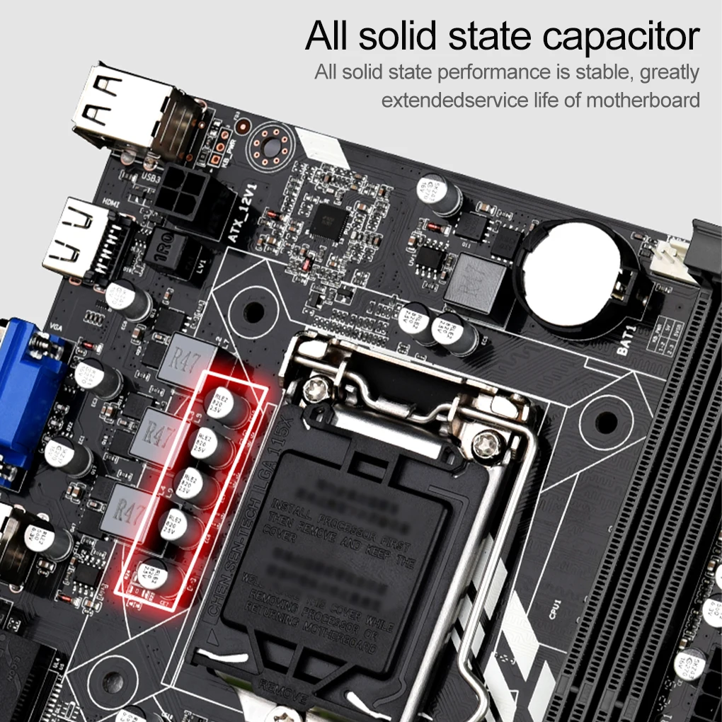 Материнская плата LGA 1155 для Intel Core i7 / i5 i3 Pentium/Celeron память 8 ГБ материнская ПК 4