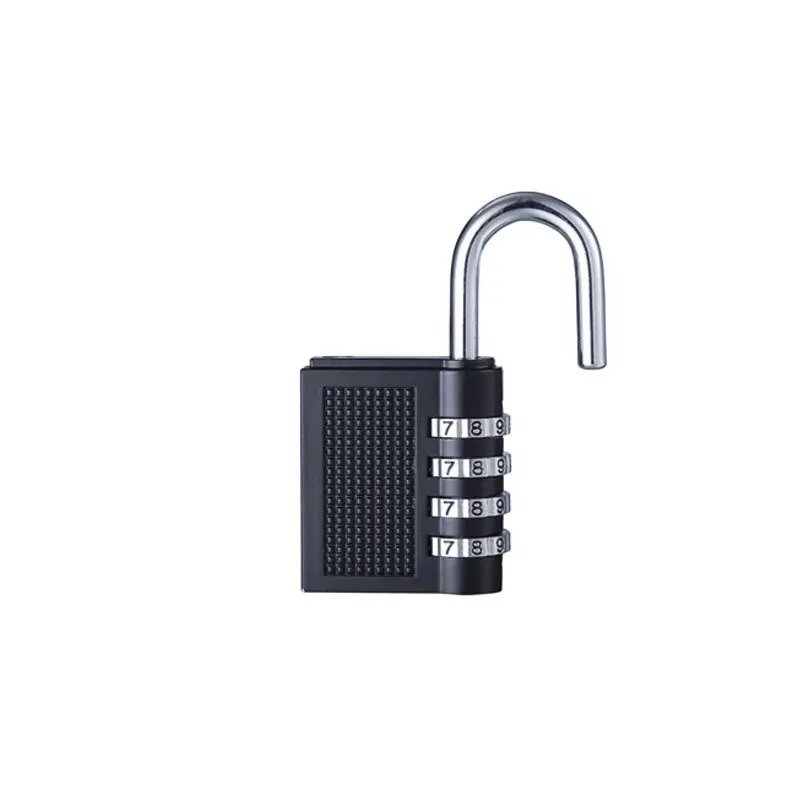 4 Digit Zinc Alloy Combination Lock Padlock Luggage Anti-theft Weatherproof Security Outdoor Gym Safely Code Door Lock Black images - 6