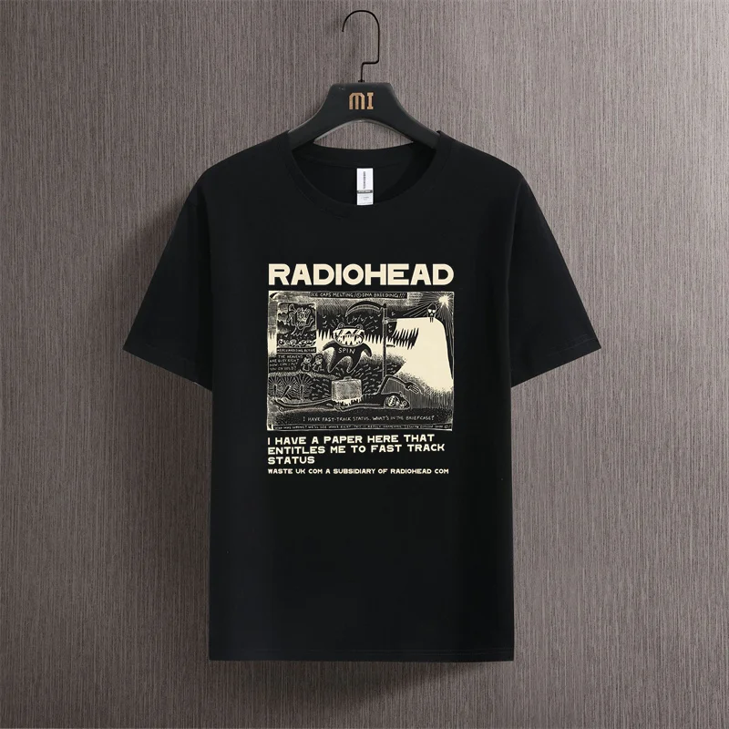 Винтажная Футболка С Радиоголовой Головкой Для Мужчин И Женщин Повседневная