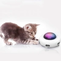 electric cat toy smart teasing stick game spinning turntable auto cleaning hair cat accessories