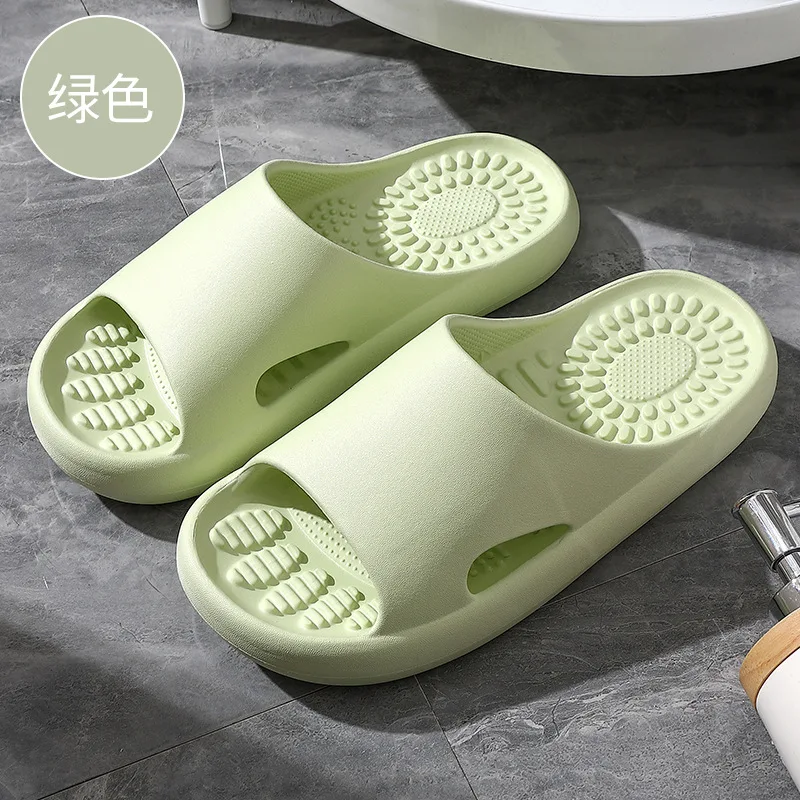 Women Summer Slippers Thick Massage Bottom Slides Home Anti-Slip Bathroom EVA Flip Flops Couples Holiday Beach Sandals Unises