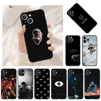 luxury soft phone case for iphone 13 11 12 pro max mini xr xs se 2022 x 8 7 6 6s plus bad bunny shockproof bumper black cover