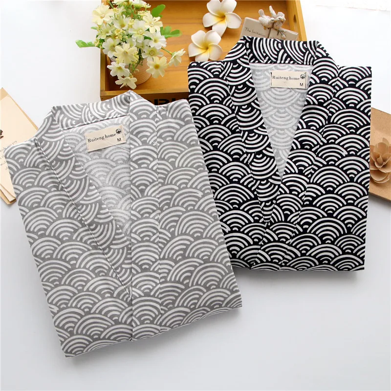 Pajamas Man Kimono Set Japanese Gown Men Designer Home Clothes Adult Sleepwear Pyjama Pants Sleeping Pants for Spring and Autumn