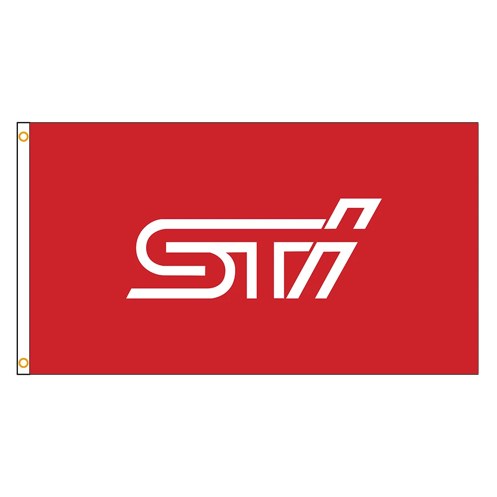 

90x150cm STI Flag Polyester Printed Rally Championship Banner Home or Outdoor For Decoration