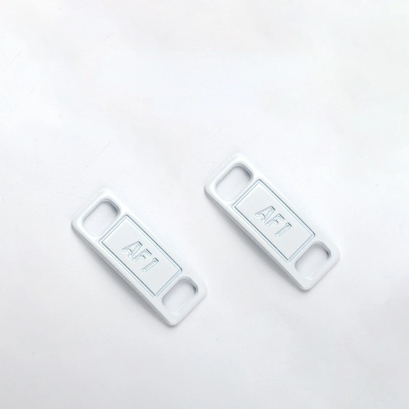 2PCS AF1 metal shoelace buckle is suitable for Air Force No.1 cricket shoes laces decoration sports shoes iron brand accessories