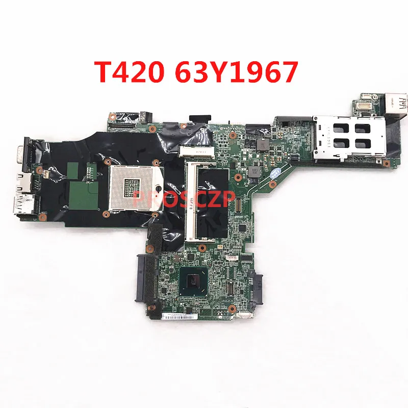 High Quality For LENOVO T420 T420I Laptop Motherboard 63Y1967 04Y1933 63Y1989 04W2045 DDR3 QM67 100% Full Tested Working Well