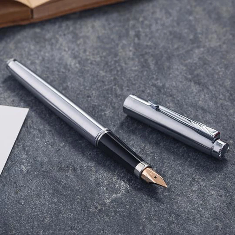 Hero 200A Высококачественная перьевая ручка из нержавеющей стали 14-каратное золото 0