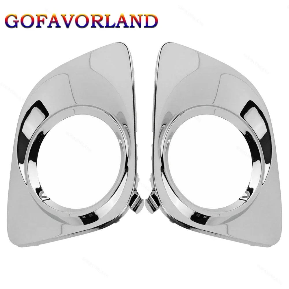 

52128-0T010 52127-0T010 Пара передней левой и правой противотуманной внутренней отделки, хромированная Пластиковая крышка для Toyota Venza Base 2009 2010 2011