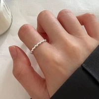 real 925 sterling silver little beads rings for women fine jewelry fashion minimalist ring woman girl finger accessories