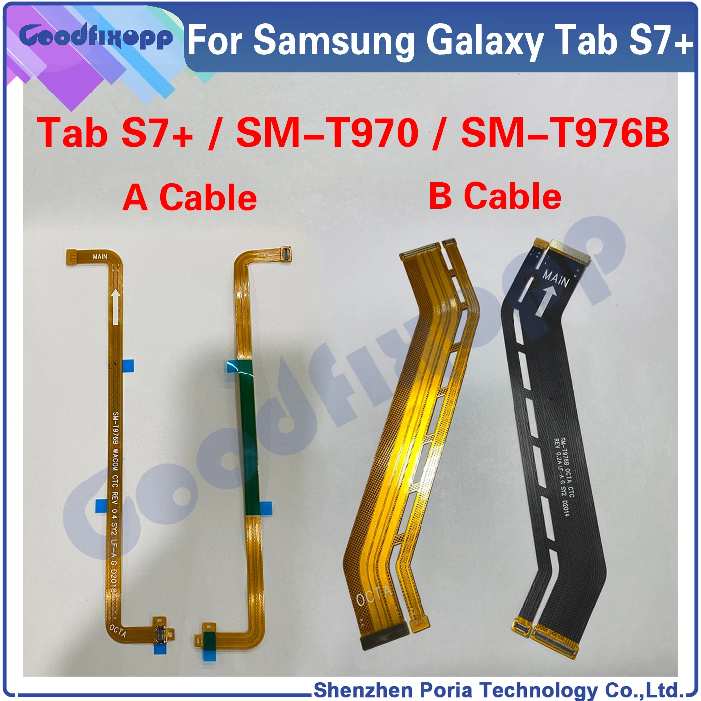 Материнская плата для Samsung Galaxy Tab S7 + SM-T970 T970 T976 T976B подключение к ЖК-дисплею гибкий