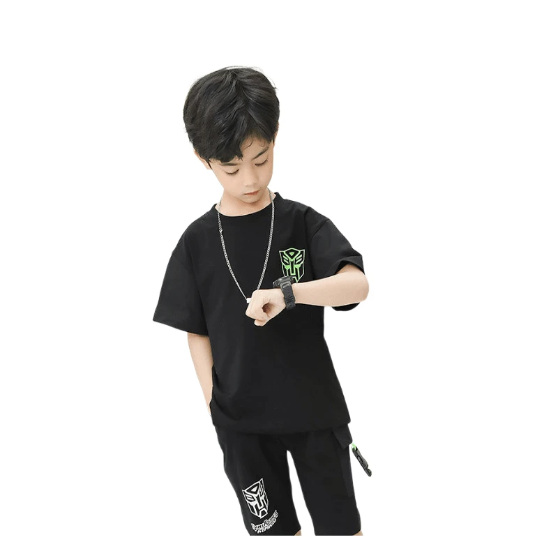 

Аниме периферийная детская одежда-трансформер летняя одежда для мальчиков Новые Красивые корейские короткие костюмы детские подарки