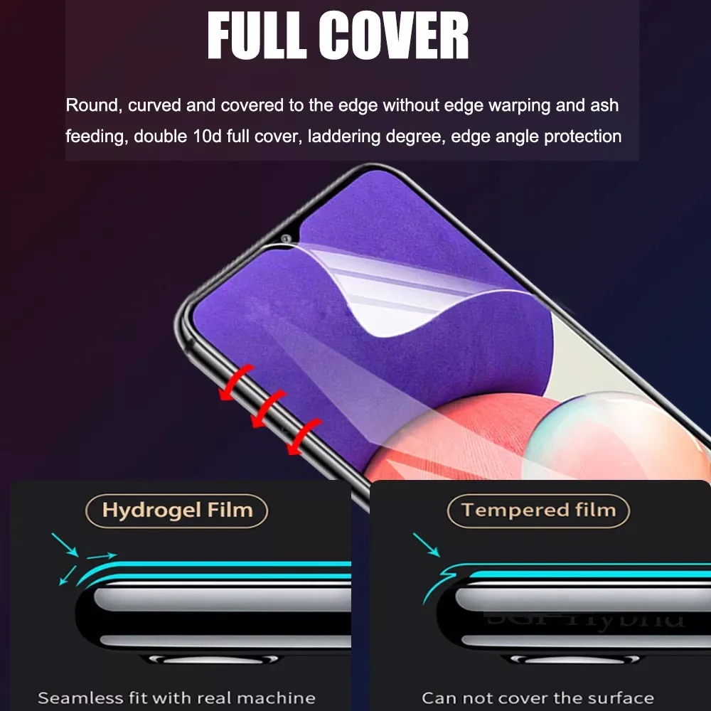 Гидрогелевая пленка 3 шт. для Samsung Galaxy S23 S21 S22 ультрапротектор экрана S20 Plus S10 S9 S8 Note