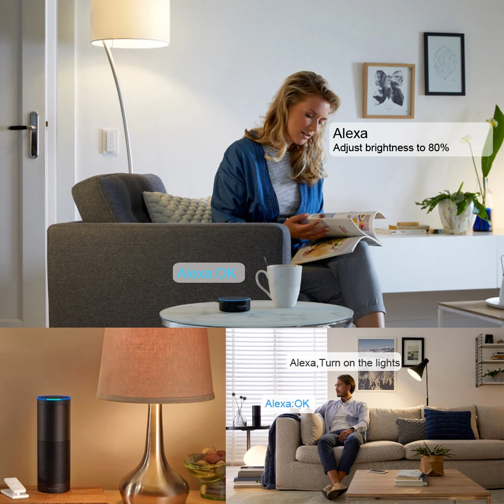 Регулятор освещения Zigbee с радиочастотным беспроводным пультом дистанционного