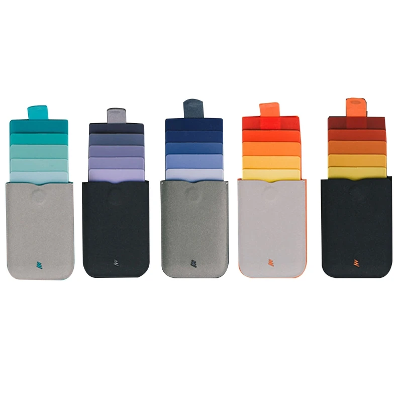 

63HC Mini Slim Portable ID Credit Card Holderfor Men and Women Protector Gradient Wallet