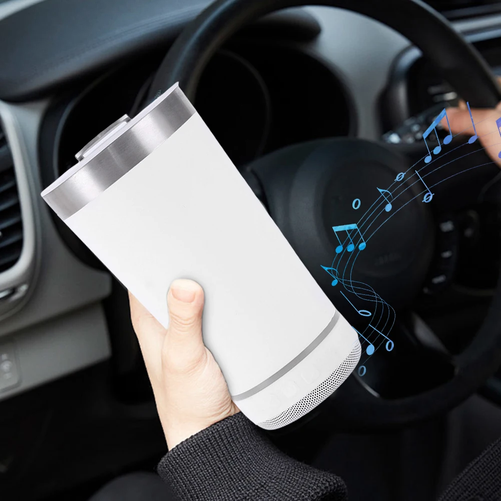 Изолированная чашка из нержавеющей стали беспроводной динамик BT для кофе со