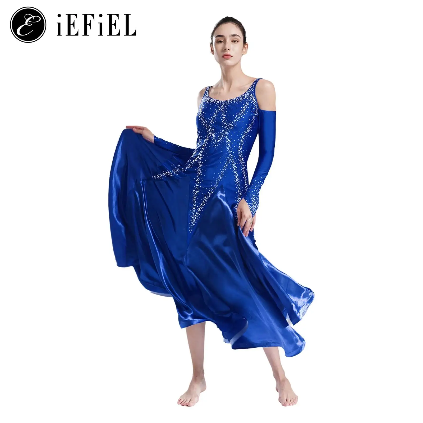 Костюм для современных танцев взрослых женское шелковое платье макси без