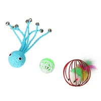 234pcs interactive pet cat toy funny cat toy sisal ball cat plush playing chewing toy for teeth pet supplies pet accessories