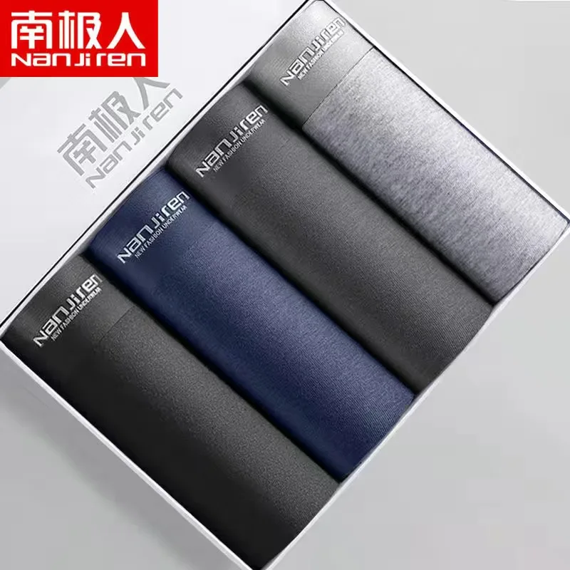 Men's Boxer Shorts Printed Boxers Underpants Male Stretch Shorts Comfortable Underwear Breathable Men Plus Size Boxer Tangas 4XL