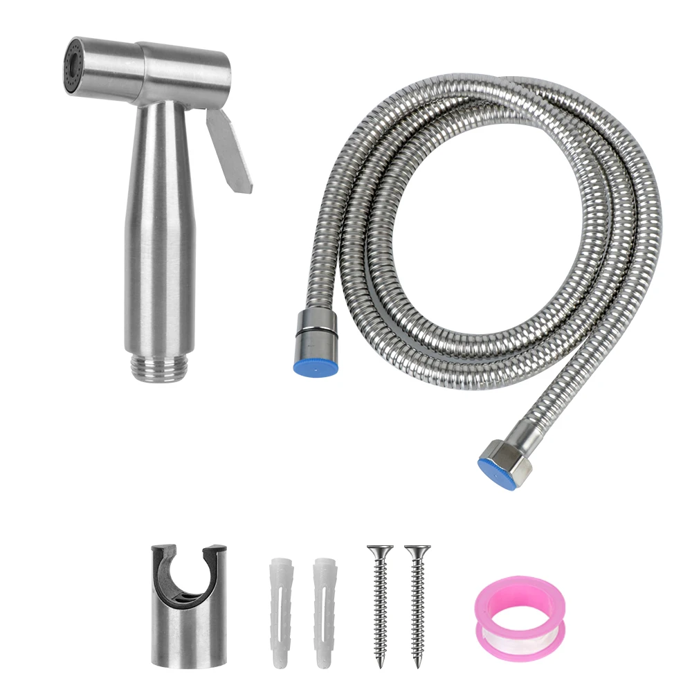 

Ручной Душ-биде Из Нержавеющей Стали, Настенный Смеситель Для Туалета И Ванной Комнаты, Самоочищающийся, Аксессуар Для Санузла
