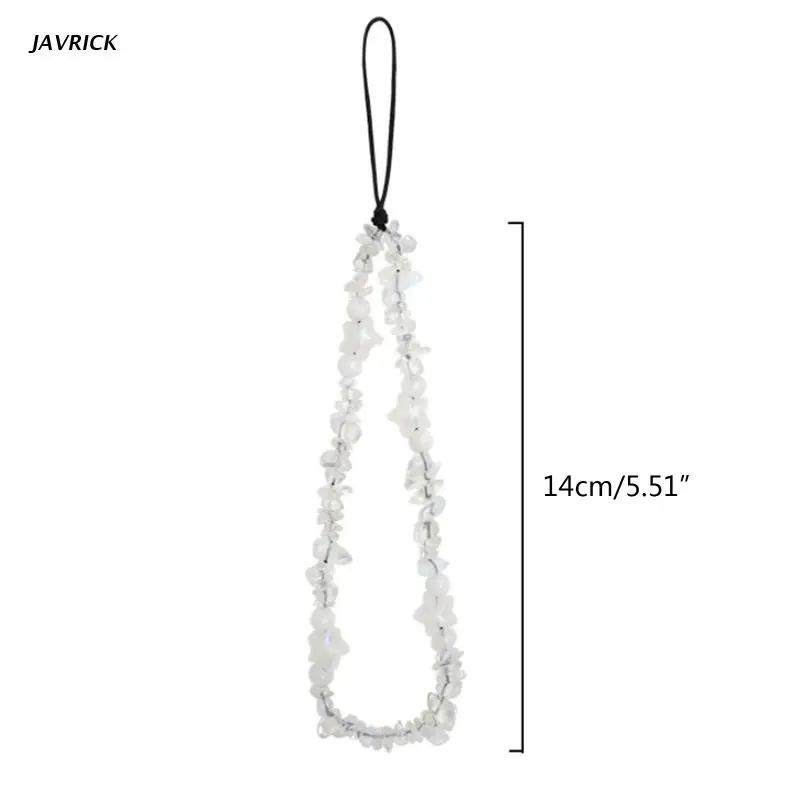 Crystal Beaded Stone Mobile Phone Chain Fashion Long Strap Ladies Anti-lost Mobile Phone Rope Key Lanyard