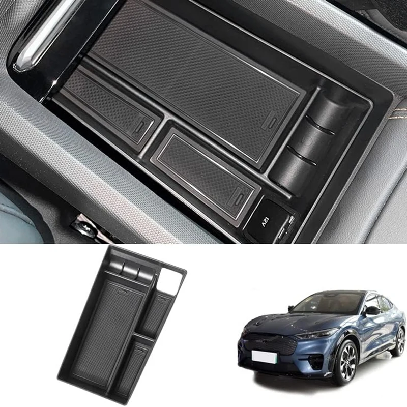 Подлокотник для хранения органайзер лоток центральной консоли Mustang Mach-E 2021-2023