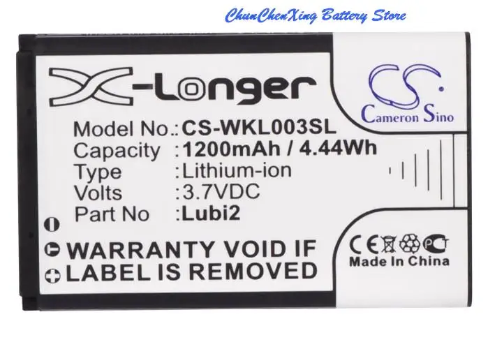 Высококачественный аккумулятор Cameron Sino Lubi2 для Wiko Lubi 2 Riff ALIGATOR A290 A330 A350 A400 A500i A600 D730