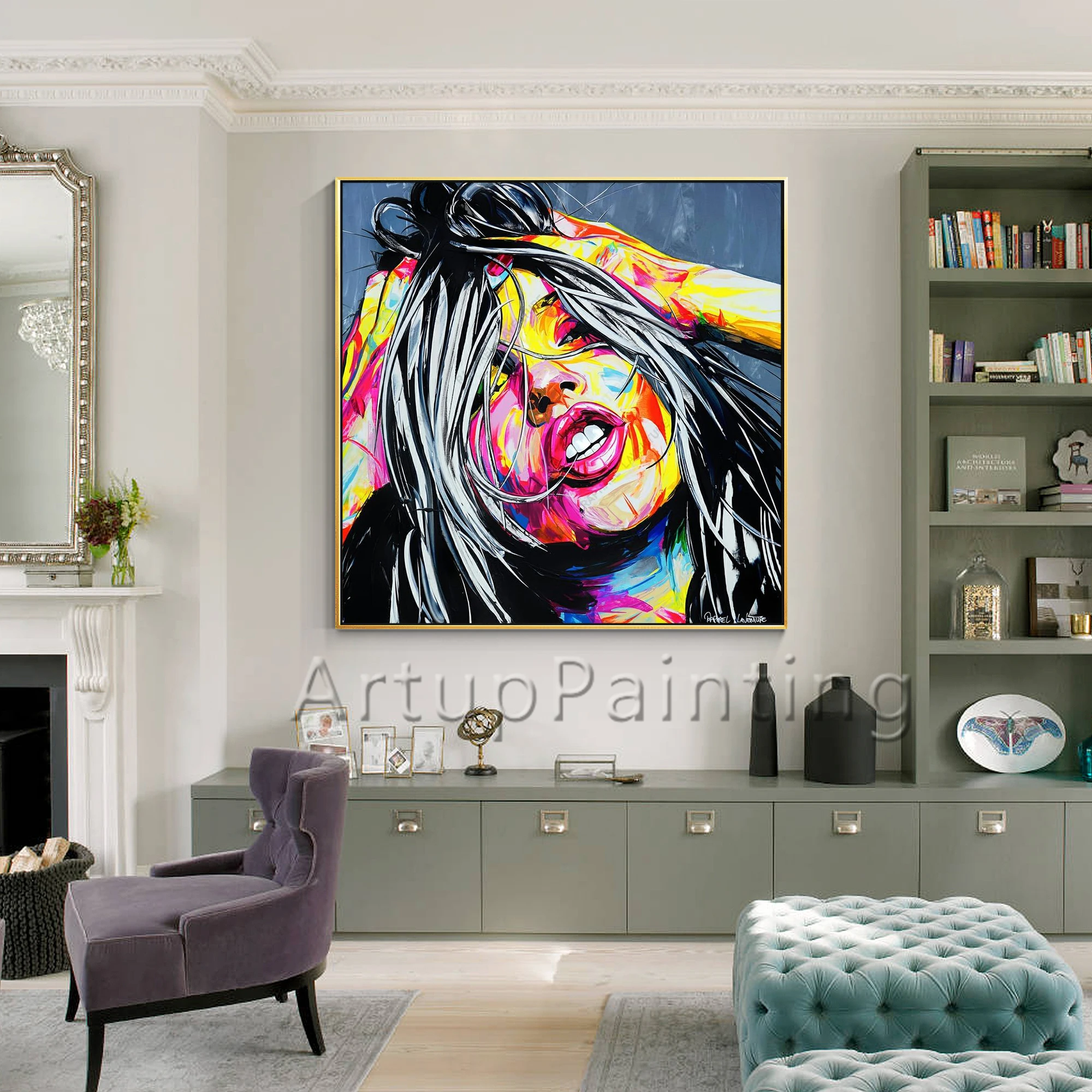 Картина маслом на холсте Нож для гостиной