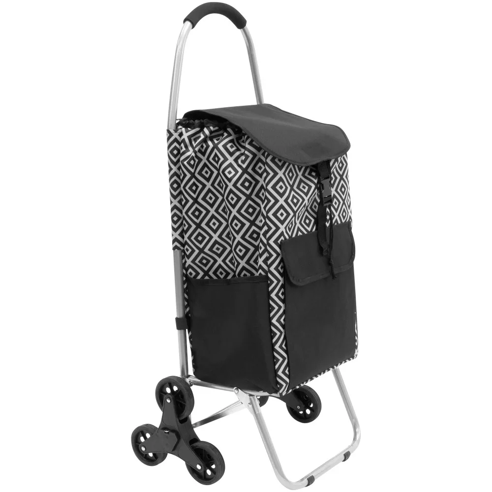 

Mount-It! Stair Climber Shopping Cart with Bag | 55 LBS Capacity | Detachable Bag