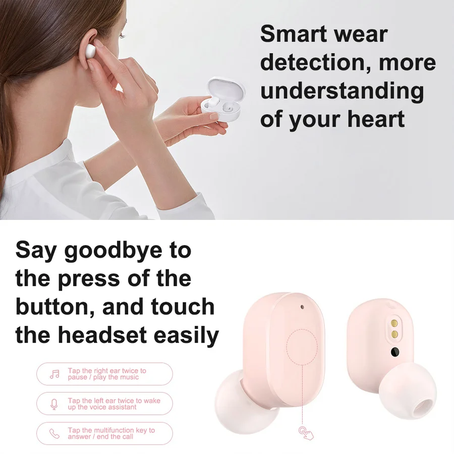 Наушники-вкладыши Xiaomi Redmi AirDots 3 Беспроводная Bluetooth-гарнитура высококачественные