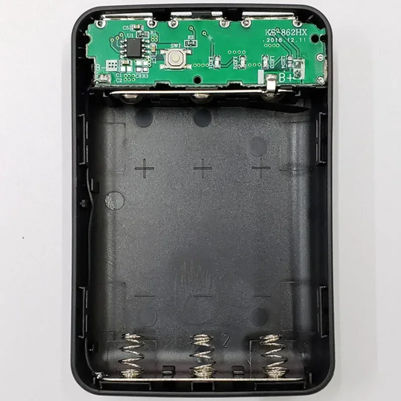 Фото Корпус для повербанка Micro 3 USB 10000 мАч, на 3 аккумулятора 18650, DIY, портативный держатель для батарей, с LED-дисплеем, для зарядки телефона №3
