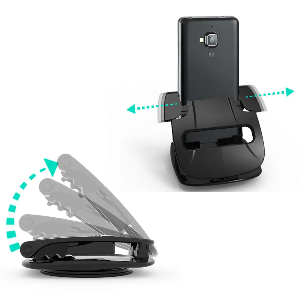 Car Phone Holder 360 Degree Rotate Dashboard Non-slip Mat Rubber Mount Holder 4.0 to 6.5 Inch GPS Mobile Phone Holder in Car