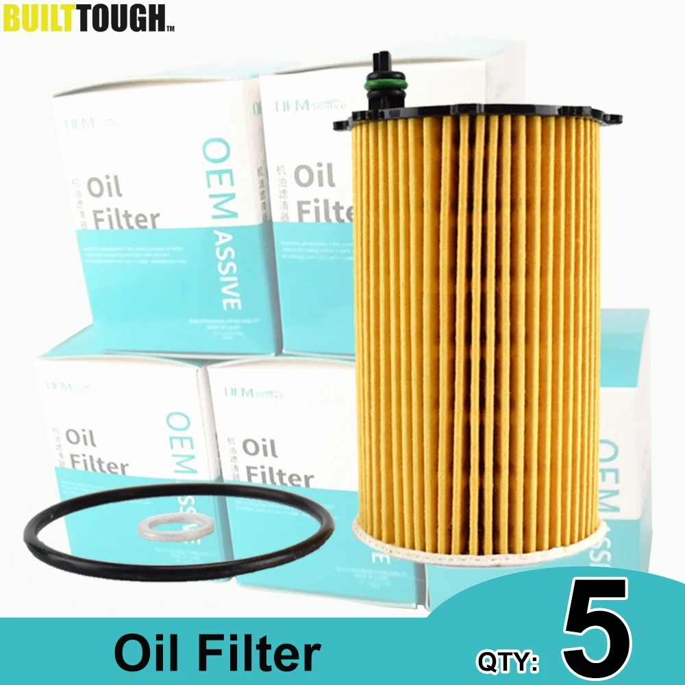 QTY 5, масляные фильтры 26320-3CAA0 для двигателя Hyundai Azera Grandeur HG 2012 2013 2014/Kia Cadenza K7 VG 2014 2015 2016 3.3L V6 масляные краски сонет 8 ов