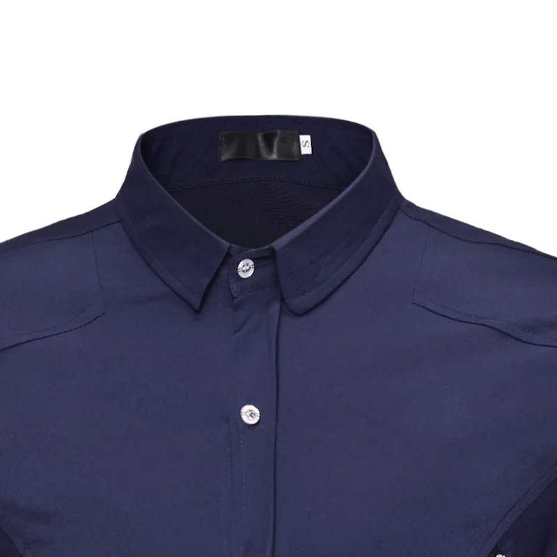 Mattswag Men Solid Color Zipper Trim Dress Shirt High Quality Social Men's Clothing Fashion Casual Slim Fit Shirt Chemise Hombre
