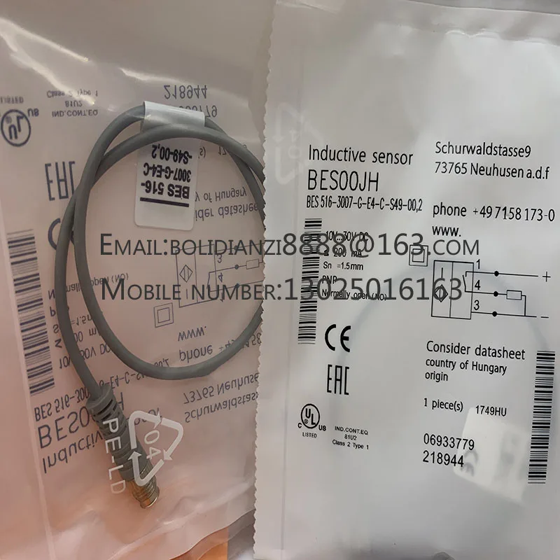 Оригинальный датчик приближения BES00JH BES 516-3007-G-E4-C-S49-00 2