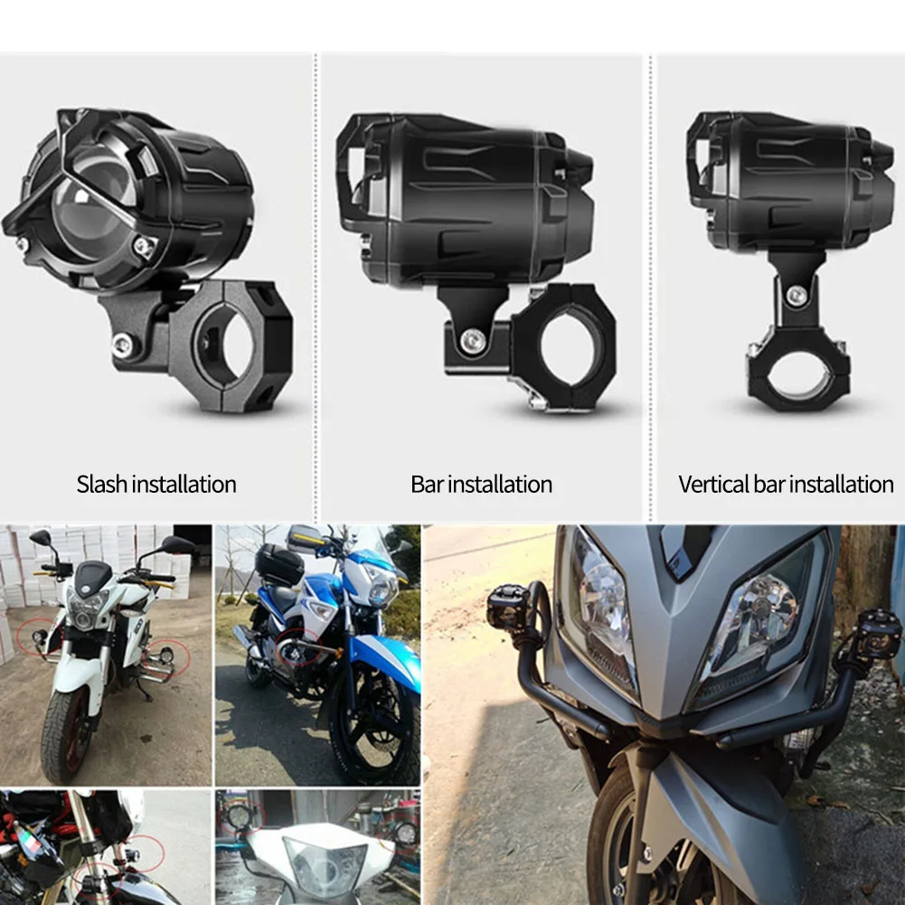 

Motorcycle Spotlight Bracket Parts Replacment Stand 360 Degree Adjustable Accessories Black Extension Pole Frame