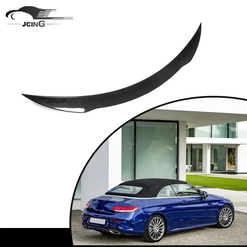 

Carbon Fiber Car Rear Spoiler for Mercedes-Benz C-Class A205 C43 C63 AMG Convertible 2-Door 2015-2020