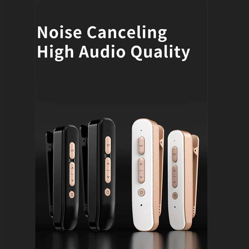 2PCS Mini Walkie Talkie Mini Intercom Mini Interphone Portable Earphone Mini Two Way Radio for Hotel Beauty Salon Restaurant