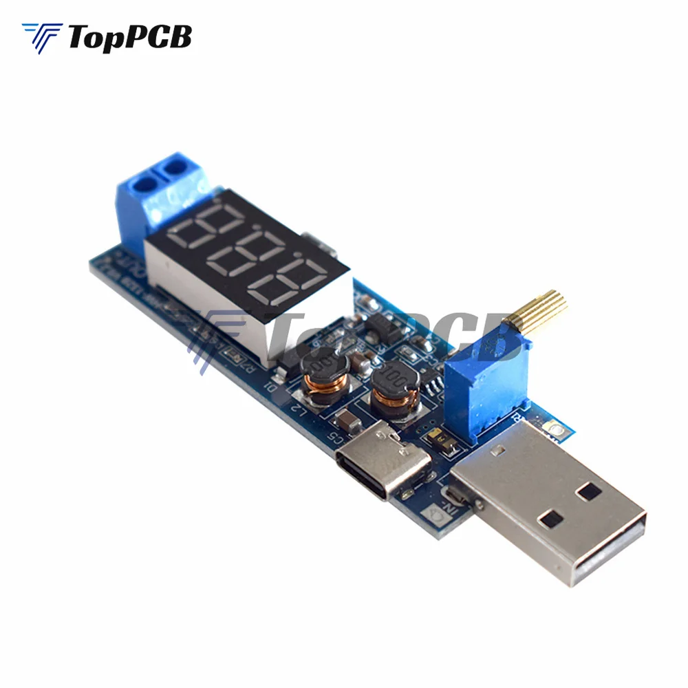 USB Type-C DC-DC повышающий преобразователь модуль регулятор напряжения 3 5 В-12 В до 1 2 В-24