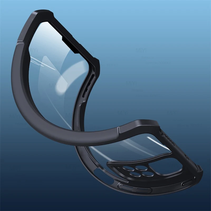 Чехол для Redmi Note 11 Pro прозрачный акриловый ударопрочный бампер из ТПУ Coque Xiaomi Redmy