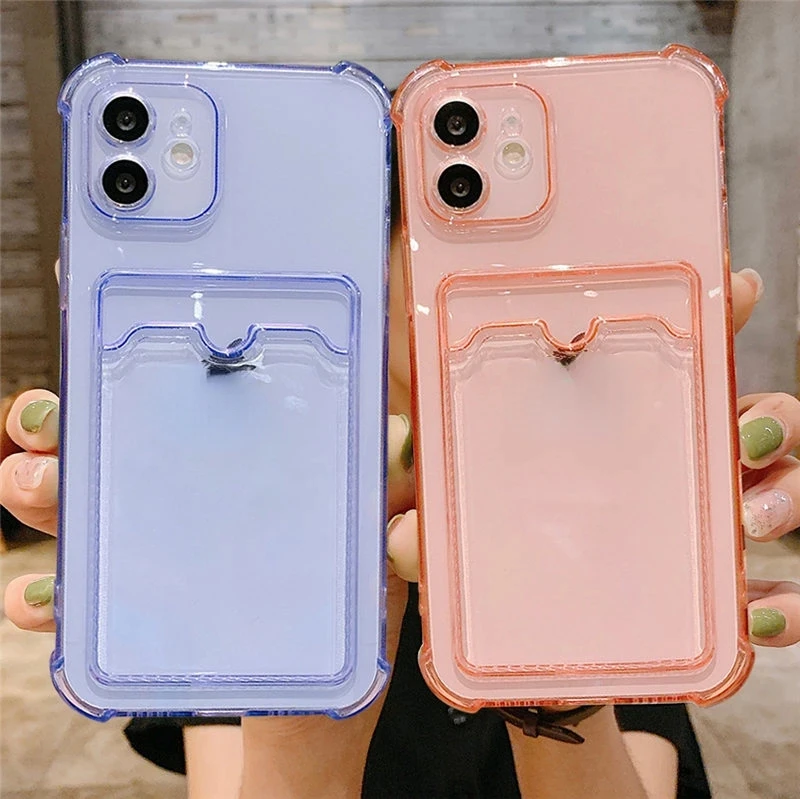 

Bag Transparent Phone Case For iPhone 13 11 12 Pro Max XR XS Max X 7 8 Plus 12 Mini Shockproof Soft Bumper Clear Cover Capa