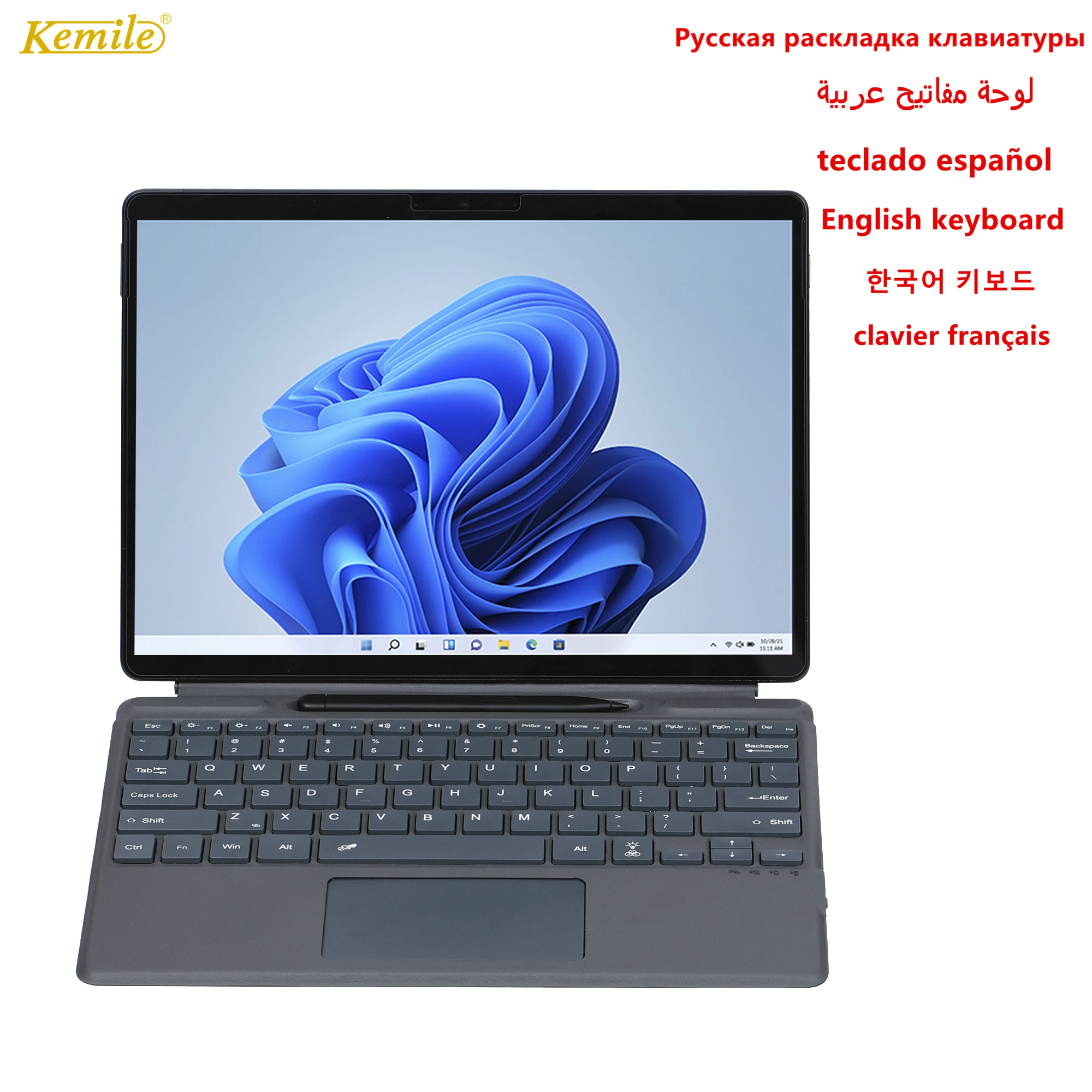 Клавиатура с подсветкой для Microsoft Surface Pro 8 X клавиатура surface 7 5 6 4 go 1/2/3 планшет |