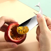stainless steel dolphin shaped fruit opener practical passion fruit spoon melon spoons avocado opening home kitchen accessories