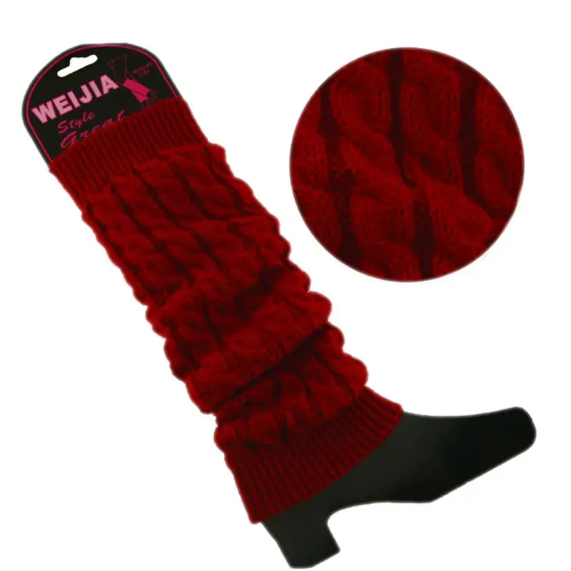 

Lady's Winter Slouch Warm Knit Crochet High Knee Leg Warmers Leggings Boot Socks
