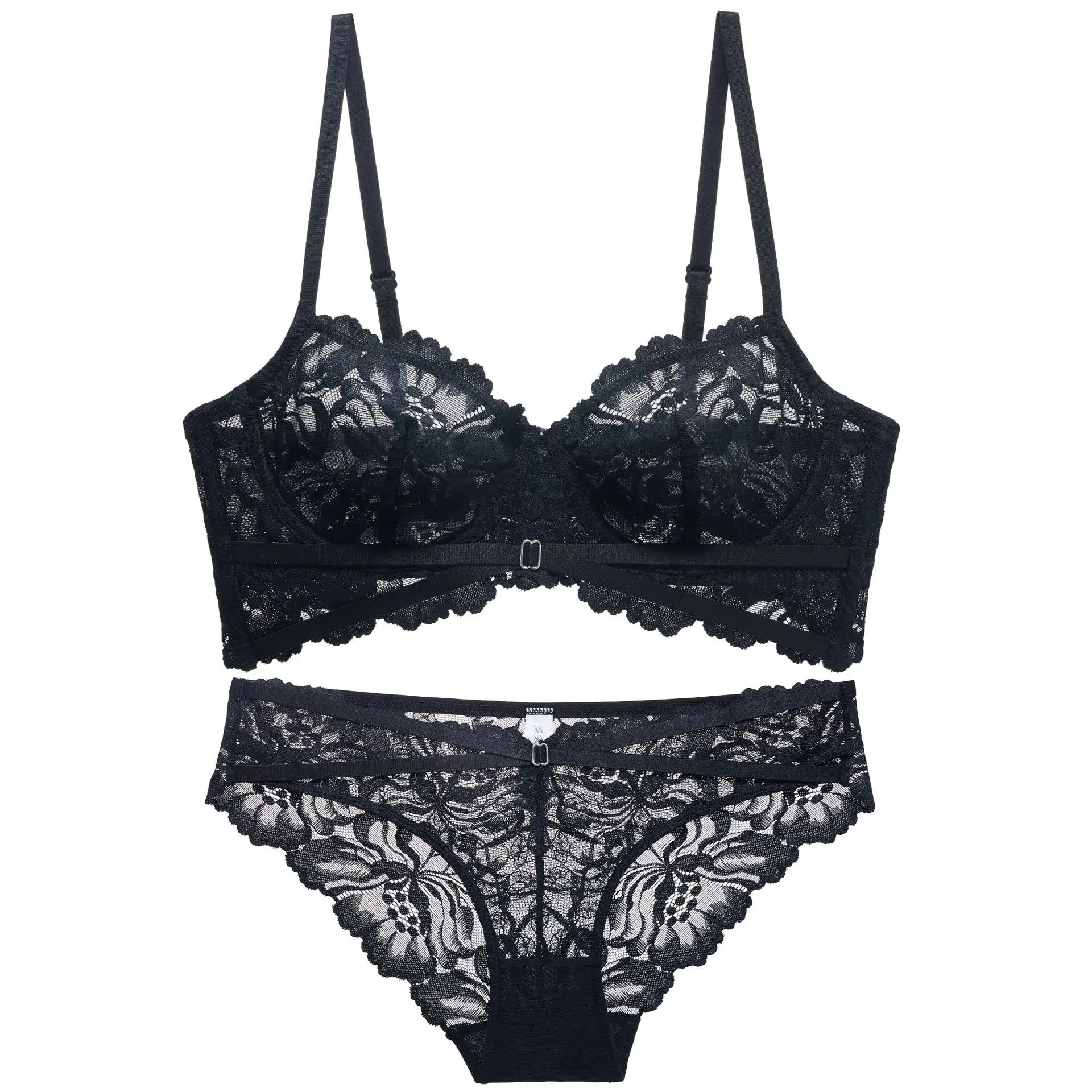 Сексуальное нижнее белье со стальными кольцами, тонкий бюстгальтер ...