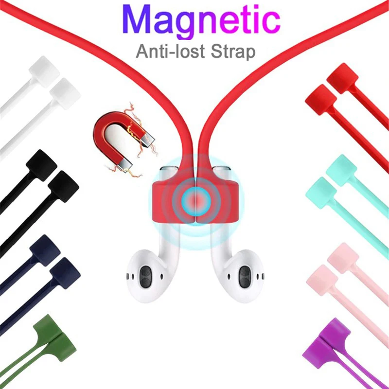 

For Airpods 1 2 3 For Airpods Pro Wireless Bluetooth Earbuds lightweight durable anti-loss magnetic wire soft silicone Bluetooth
